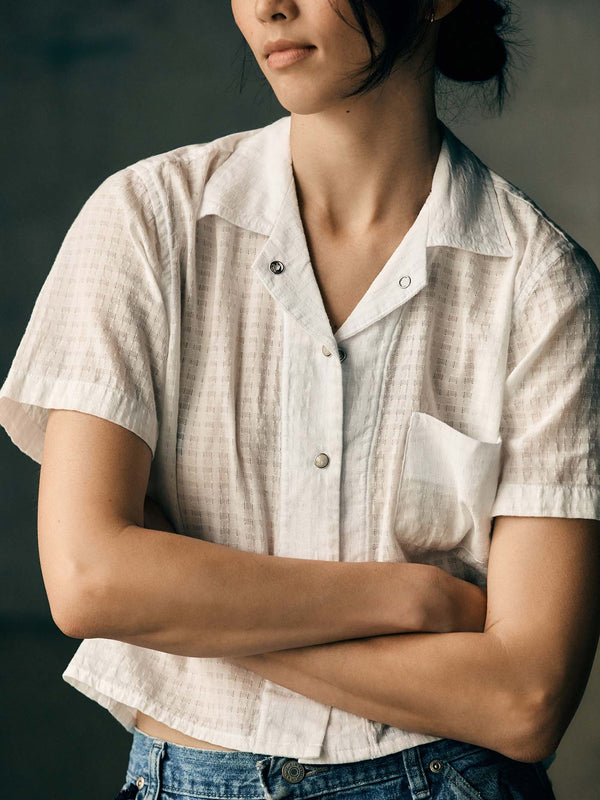 Richter  Goods + Immogene Willie Dobby White Shirt Women 01 