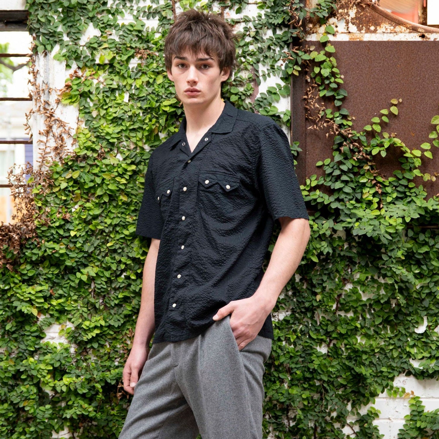 American Made Duck Canvas Western Shirt | Sawtooth Clay – Richter