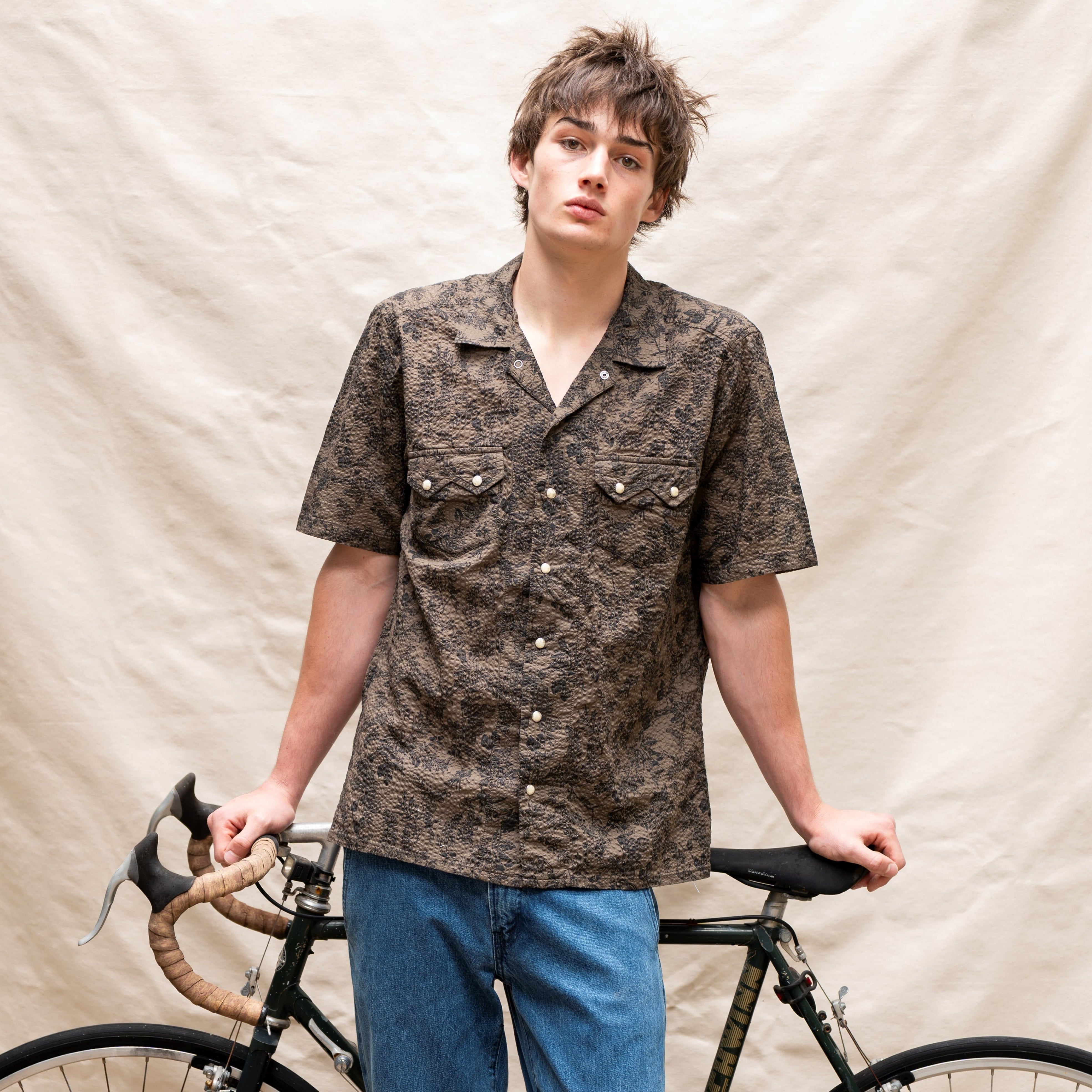 Duck Canvas Western Pearl Snap Shirt | Sawtooth Black | USA Made