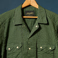 Salado Seersucker in Gruene Stripe