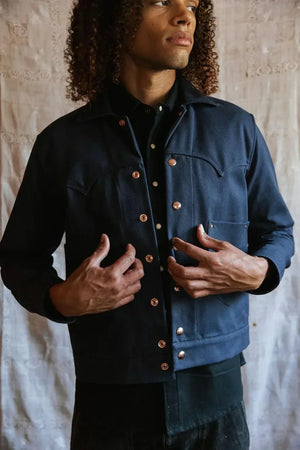 Terlingua Trucker Jacket With Chainstitched Bucking Bronco Richter Goods | Made by us in the U.S.