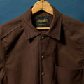 Western Chore Coat in Espresso Brushed Bull Denim