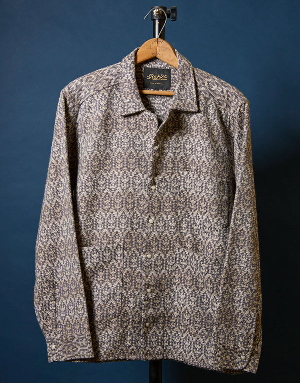 Western Chore Coat in Saguaro Jacquard