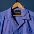 Western Lurex in Blue Pearl snap