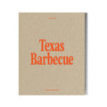 Texas Barbecue front cover, tan background with bold red text, Wildsam Photo Almanac