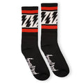 SOCCO x Mike Vallely Lightning Bolt Socks | Black: L/XL