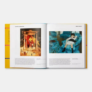 open art book featuring Leonora Carrington and Mary Cassatt page images
