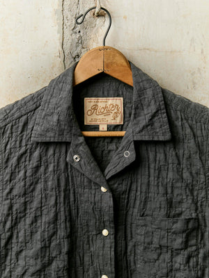 i+w x richter goods dobby woven pearl snap Camp Collar