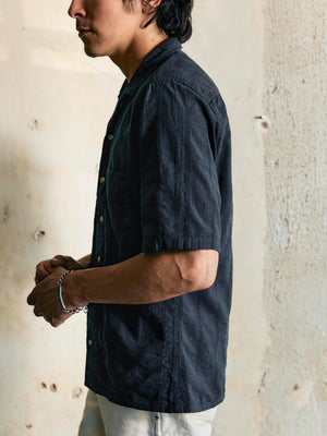 i+w x richter goods tonal striped pearl snap short sleeve